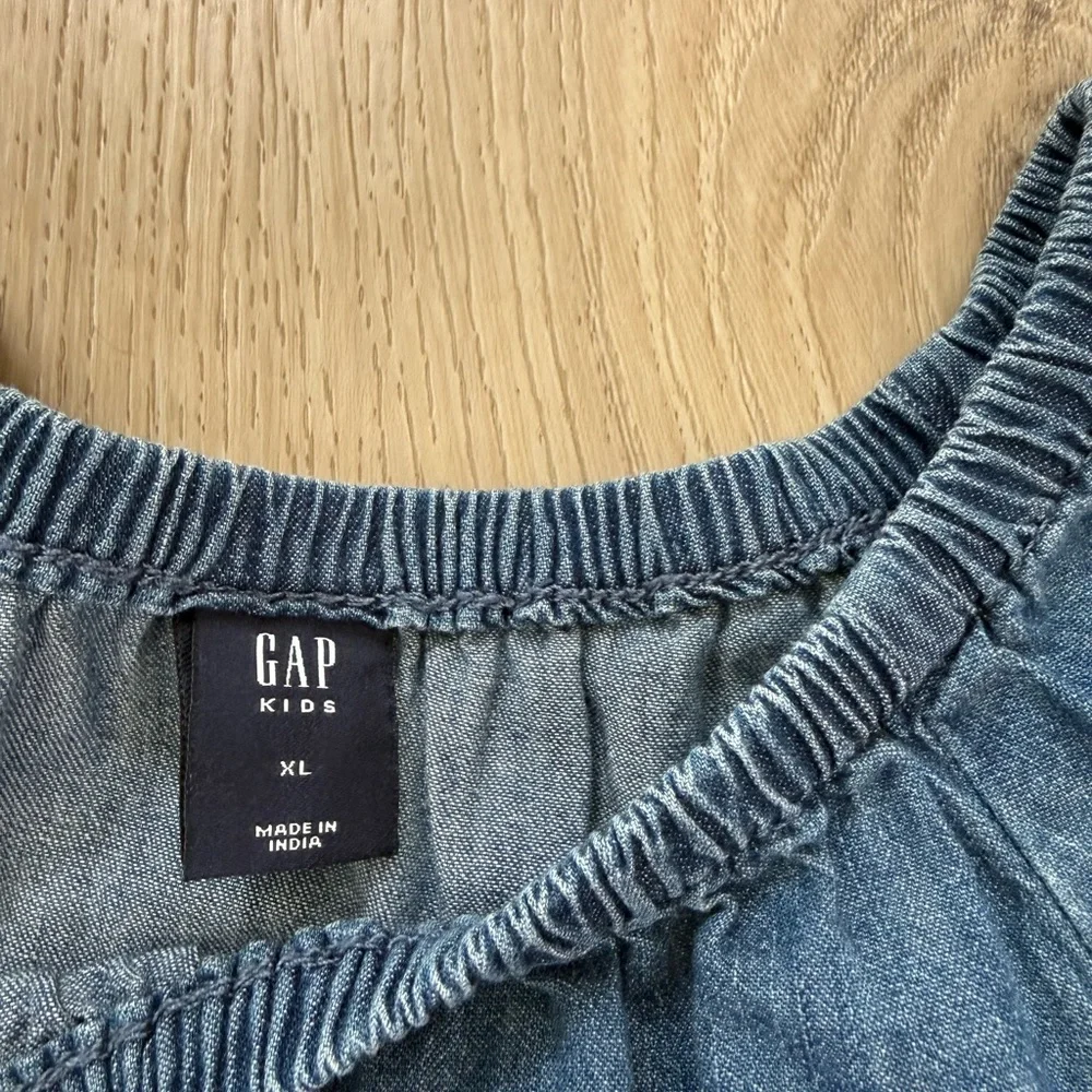 NEW Gap Kids Medium Wash Denim Romper